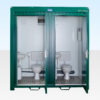 1+1 Double Mains Toilet 2.4m x 1.4m (RAL 6005)