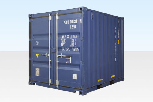 10ft x 8ft Shipping Container (One Trip) Blue (RAL 5013)