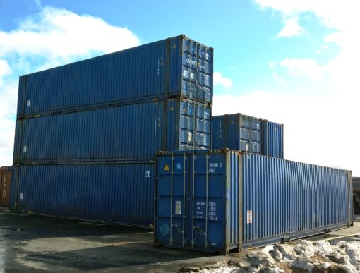 45' HCPW Shipping Container Blue (RAL 5013)