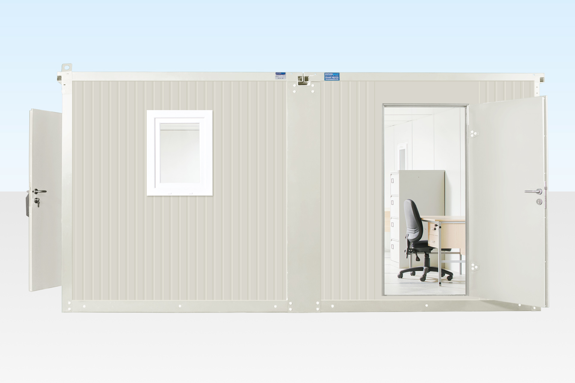 6.5m x 4.6m flat pack office