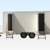 Towable Toilet 2+2 Container